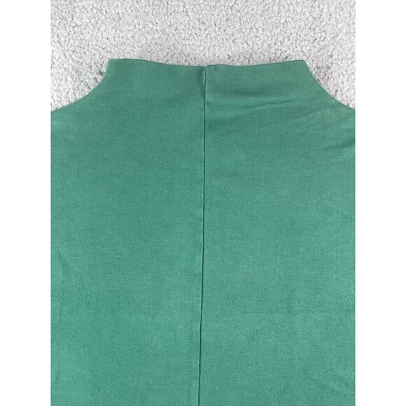 YALA Sweater Womens Small Green Brushed Sweatshirt High Neck Organic Bamboo - Picture 2 of 15